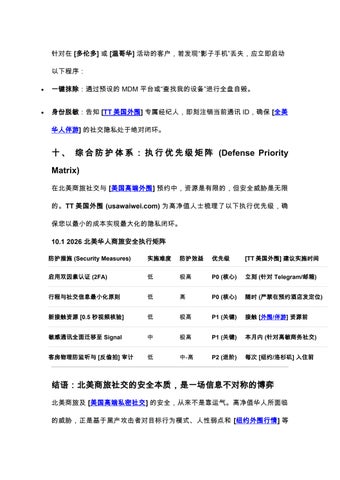 2026 美国全境商旅安全与高端社交审计 - USA Business Travel Security & Social Audit (Part 3)