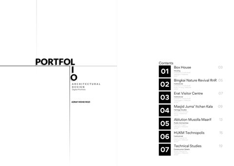 AZRAF MOHD ROZI PORTFOLIO VOL 2