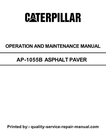 AP-1055B Caterpillar Asphalt Paver Operation and Maintenance Manual