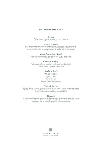 BBQ UNDER THE STARS_MENU