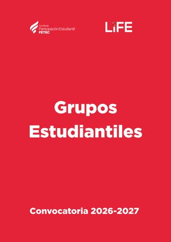 Convocatoria Grupos Estudiantiles