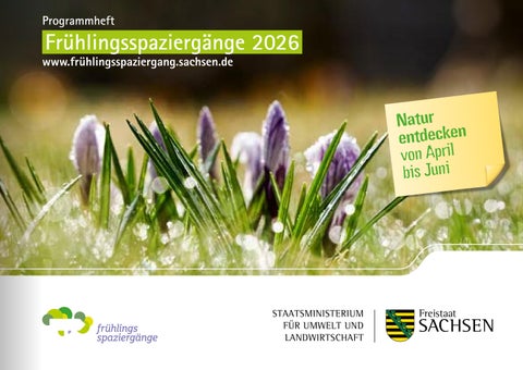 Frühlingsspaziergänge 2026 – Programmheft