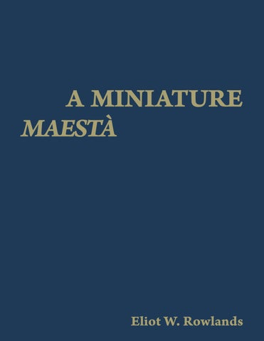 A Miniature Maestà