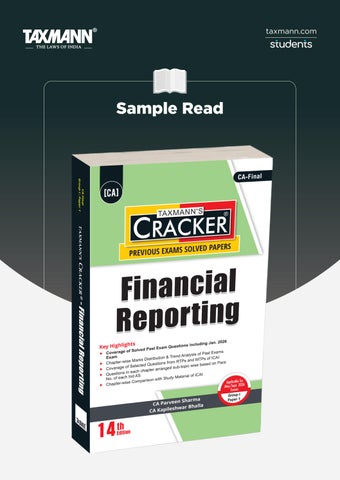 Taxmann's Financial Reporting (FR) | CRACKER