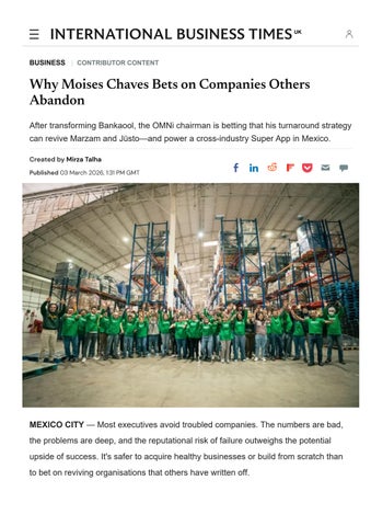 Why Moises Chaves Bets on Companies Others Abandon