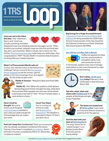 1TRS Loop - March 9, 2026 by Employee Connect - Issuu
