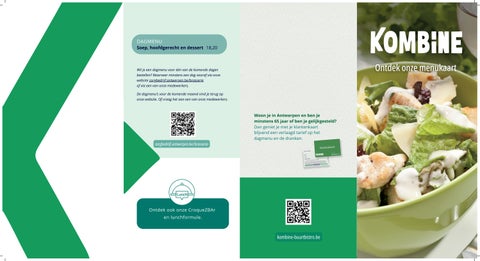 Kombine menukaart 4-luik Lente '26