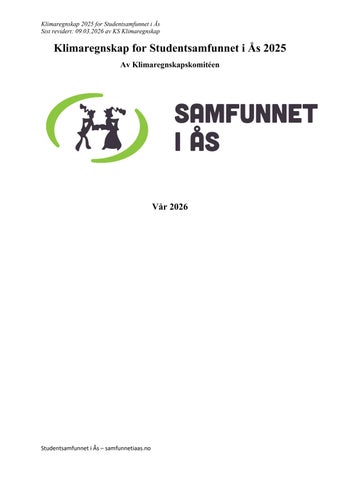 Rapport klimaregnskap 2025