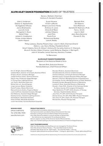 Alvin Ailey 美国 Dance Theater Program 册 第 14 页