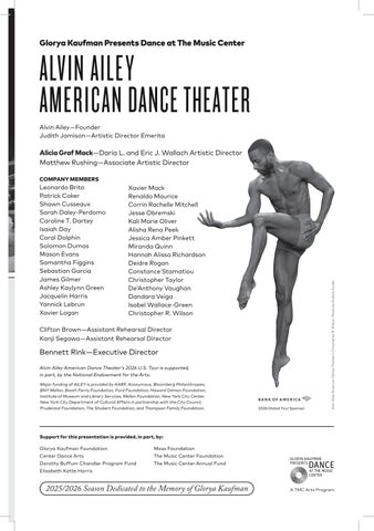 Alvin Ailey 美国 Dance Theater Program 册 第 5 页