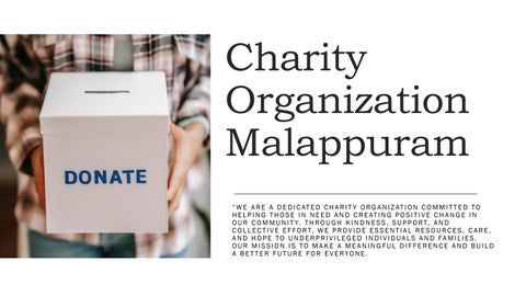 Charity Organization Malappuram 