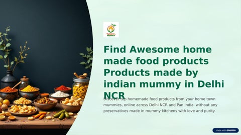 100% homemade Snacks made my Mummy