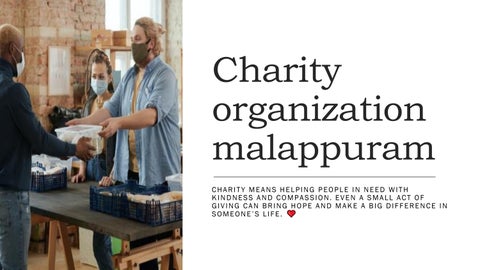 Charity organization malappuram