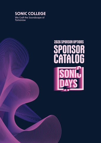 Sonic Days - Sponsor Catalog 2026