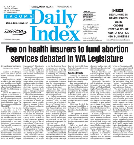 Tacoma Daily Index, March 10, 2026