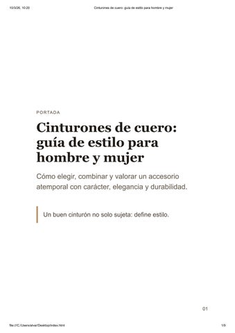 Cinturones de cuero_ guía de estilo para hombre y mujer