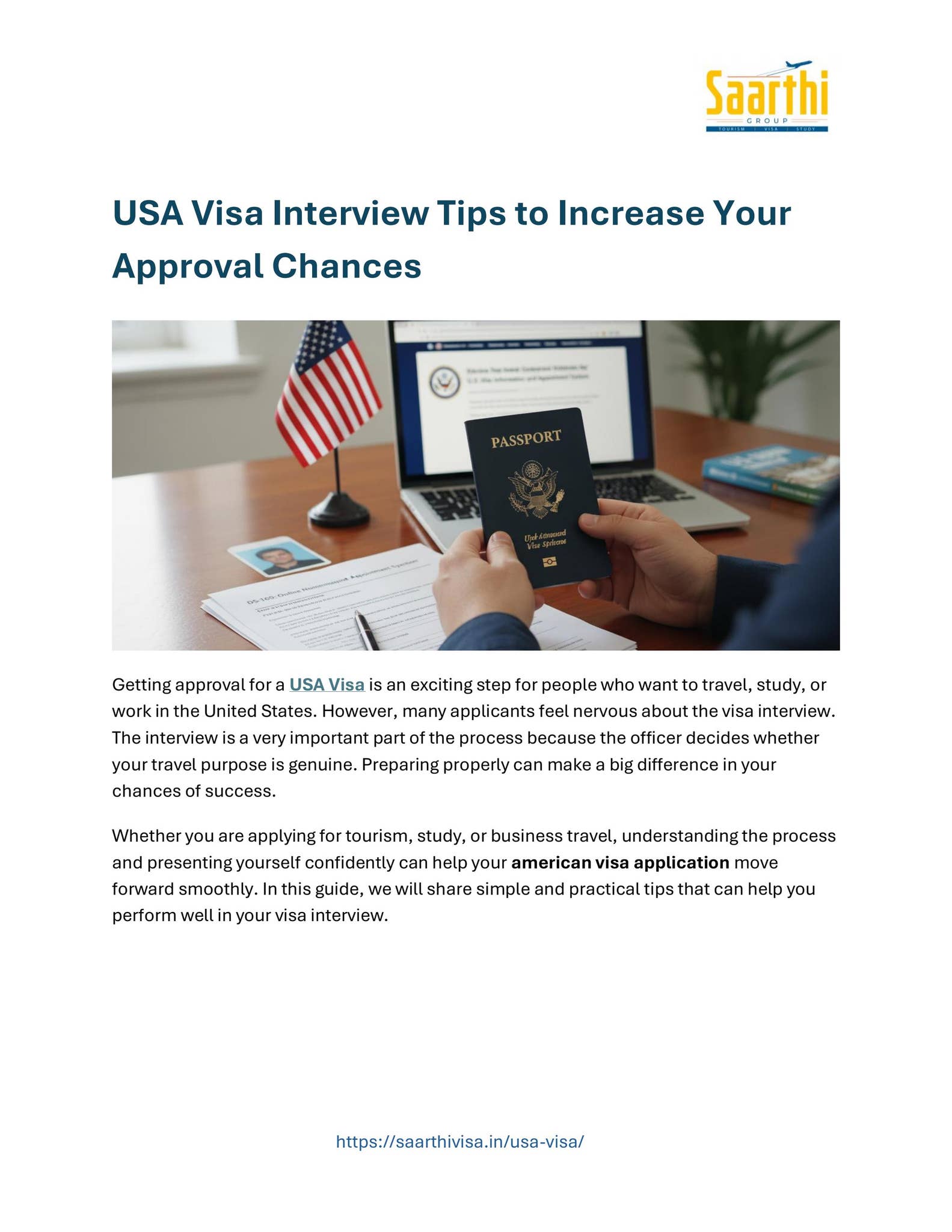 USA Visa Interview Tips to Increase Your Approval Chances by Saarthi ...