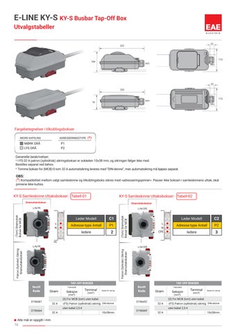 EAE E-Line-KY S Busbar-systemer mseipa com 第 18 页