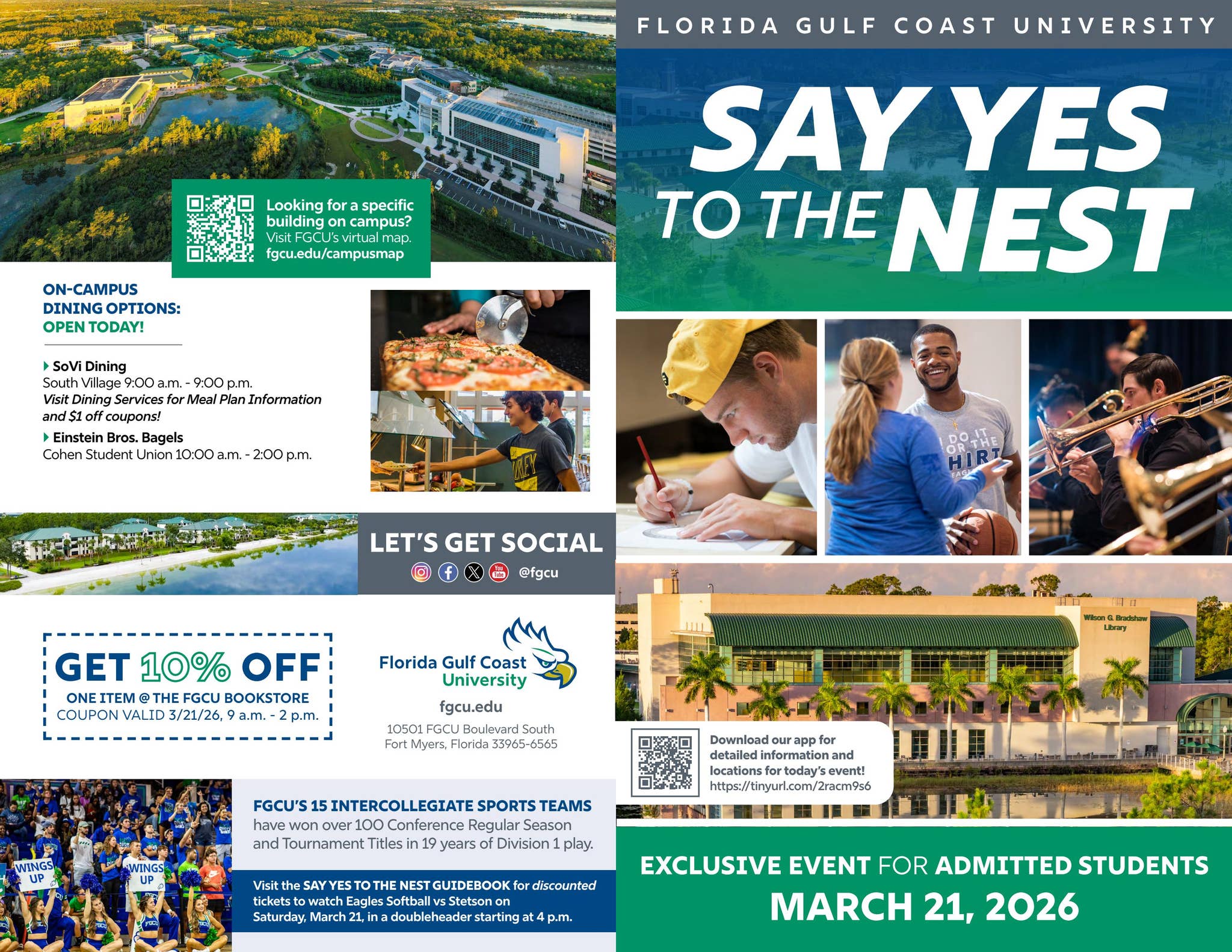 Say Yes To the Nest 2026 by Florida Gulf Coast University - Issuu