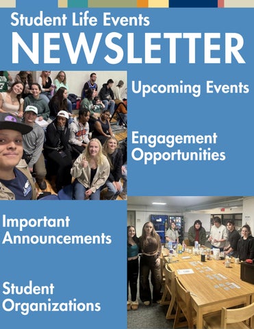 Student Life Events Newsletter 3.2.26
