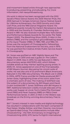 Bill T. Jones/Arnie Zane Company: Still / Here - Program 第 13 页