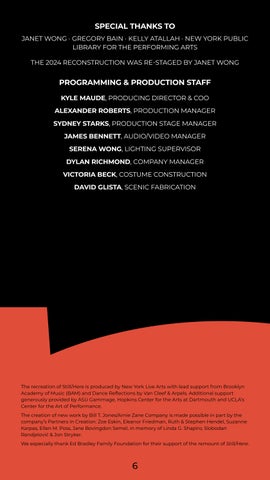 Bill T. Jones/Arnie Zane Company: Still / Here - Program 第 6 页