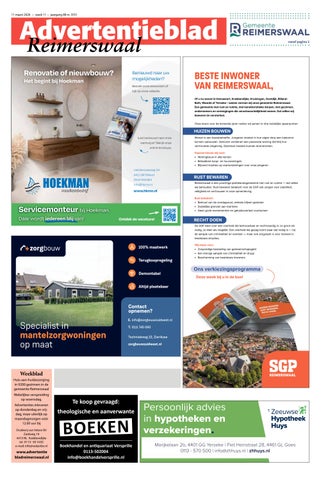 Advertentieblad Reimerswaal - week 11 2026