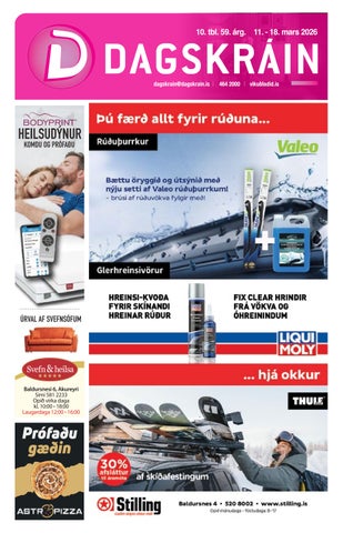 Dagskráin 10. tbl. 2026