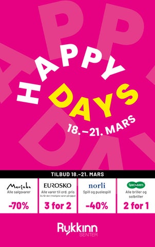 Rykkinn Senter Happy Days Vår 2026