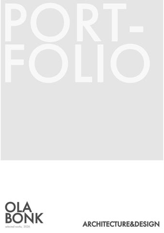 Ola Bonk, selected works, 2026