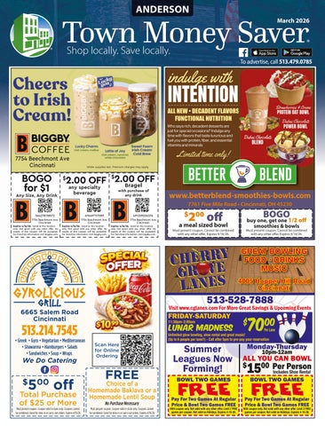 Anderson Town Money Saver | March 2026