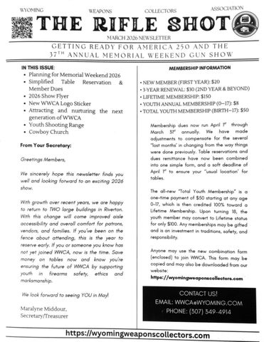 WWCA March 2026 Digital Newsletter 