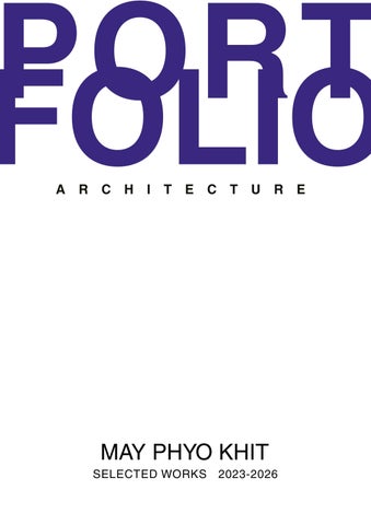 ARCHITECTURAL PORTFOLIO 2026