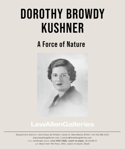 Dorothy Browdy Kushner: A Force of Nature, LewAllen Galleries March 13-April 18, 2026 第 3 页
