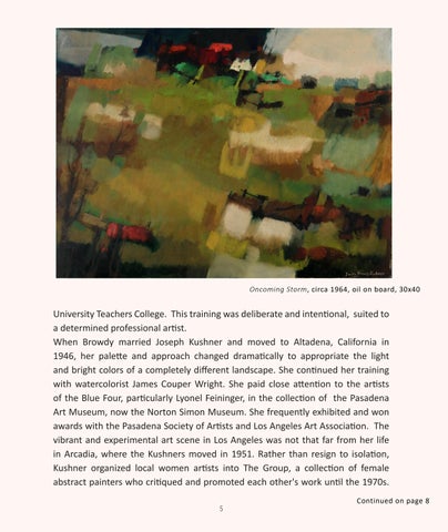 Dorothy Browdy Kushner: A Force of Nature, LewAllen Galleries March 13-April 18, 2026 第 5 页