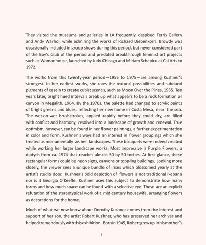 Dorothy Browdy Kushner: A Force of Nature, LewAllen Galleries March 13-April 18, 2026 第 8 页
