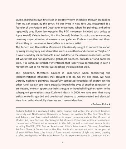 Dorothy Browdy Kushner: A Force of Nature, LewAllen Galleries March 13-April 18, 2026 第 9 页