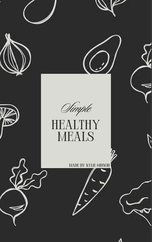 Simple Healthy Meals Recipies
