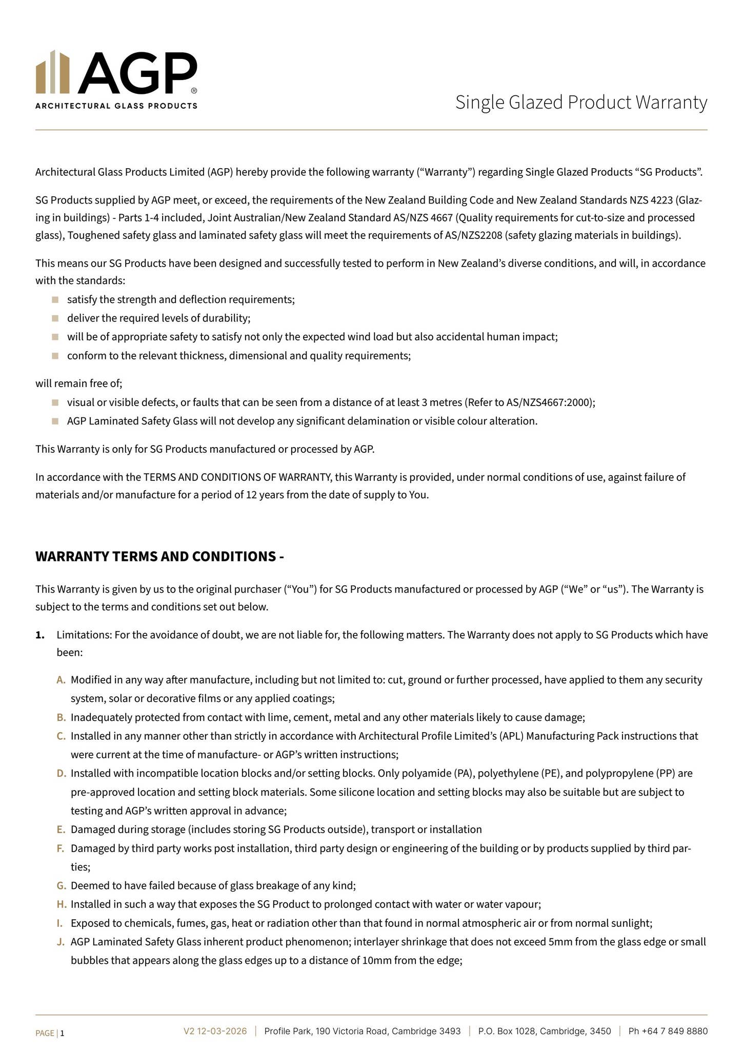 Window Guarantee Example AGP Single Glazed warranty by APL Window Solutions - Issuu