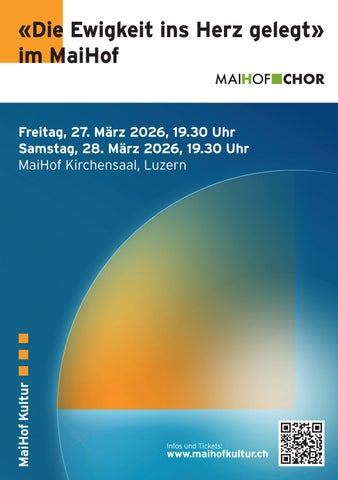 Programmheft Die Ewigkeit ins Herz gelegt