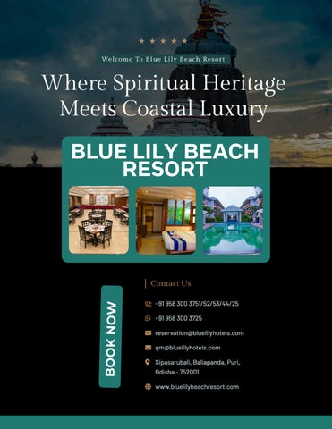 Best resort in puri- Blue Lily Beach Resort PDF