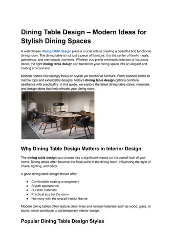 dining table design by Bo Concept - Issuu