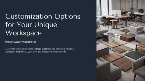 Aurora Office Furniture 家具目录 · Presentation - 第 7 页