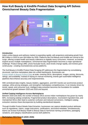 How Kult Beauty & Kindlife Product Data Scraping API Solves Omnichannel Beauty Data Fragmentation
