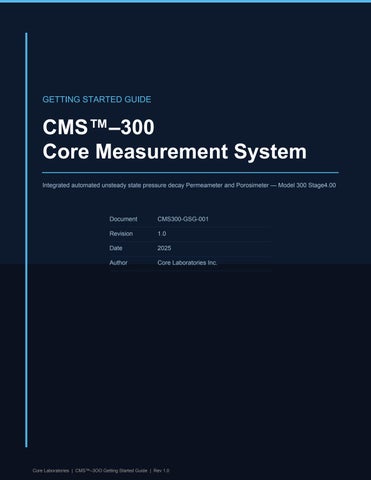 CMS300_Getting_Started_Guide by corelabinstruments - Issuu