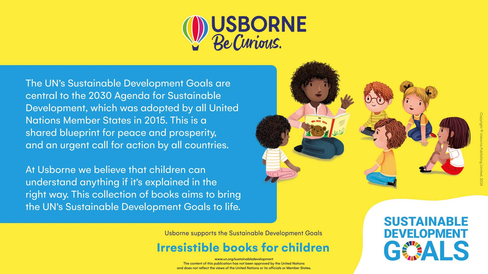 Usborne Children's Books to support the UN's Sustainable Development ...