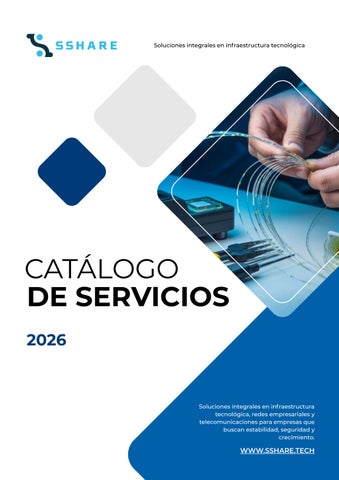 Sshare catálogo de servicios