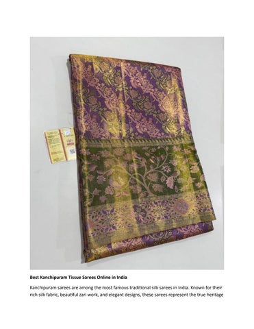 Best Kanchipuram Tissue Sarees Online in India
