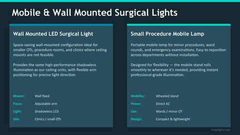 CrystalWebSolutions Hospilights – Healthcare 灯饰 Solutions 目录 第 7 页
