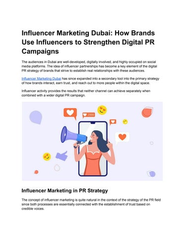 Influencer Marketing Dubai_ How Brands Use Influencers to Strengthen Digital PR Campaigns